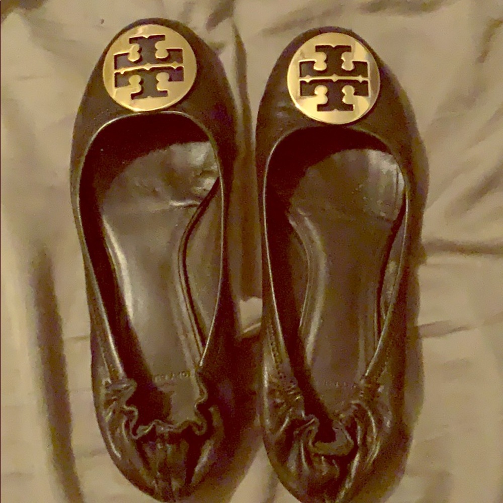 Tory Burch Black Reva Flats 9.5